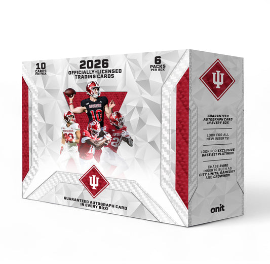 ONIT Indiana Hoosiers Football 2026 NIL Trading Card Platinum Box