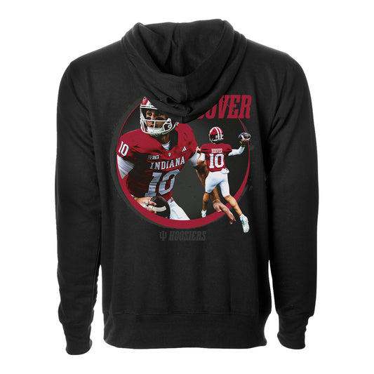 Indiana Hoosiers  Football Student Athlete #10 Josh Hoover Shadow Hoodie