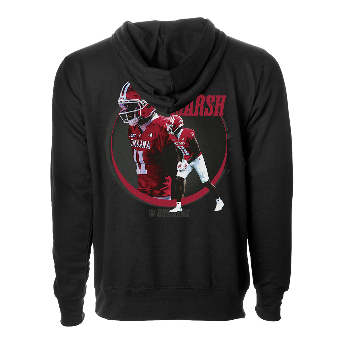 Indiana Hoosiers  Football Student Athlete #11 Nick Marsh Shadow Hoodie