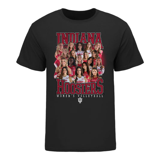 Indiana Hoosiers 2024-2025 Women's Volleyball Team T-Shirt - Front View