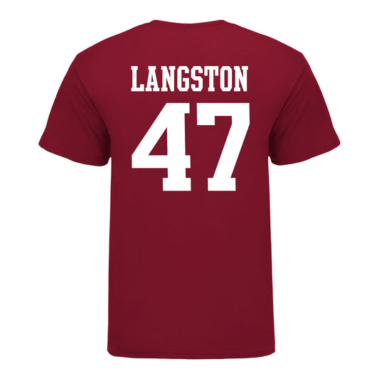 Indiana Hoosiers #47 Mark Langston Student Athlete Football T-Shirt
