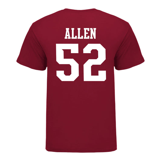 Indiana Hoosiers #52 Clayton Allen Student Athlete Football T-Shirt