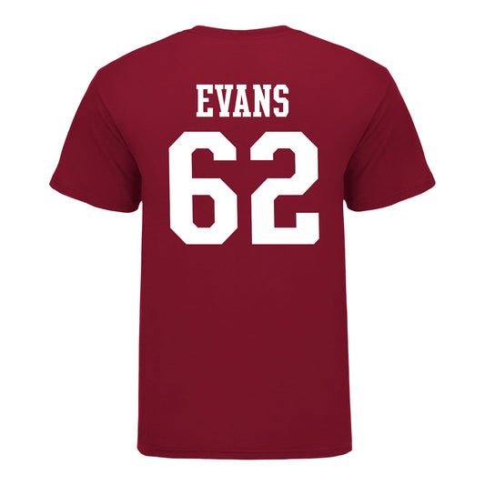 Indiana Hoosiers #62 Drew Evans Student Athlete Football T-Shirt