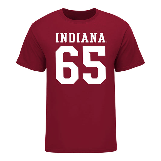 Indiana Hoosiers #65 Carter Smith Student Athlete Football T-Shirt