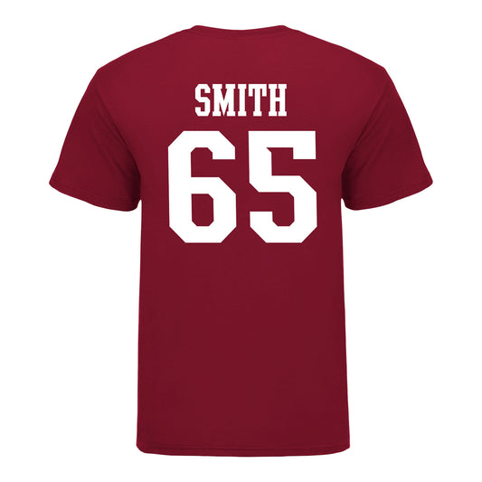Indiana Hoosiers #65 Carter Smith Student Athlete Football T-Shirt