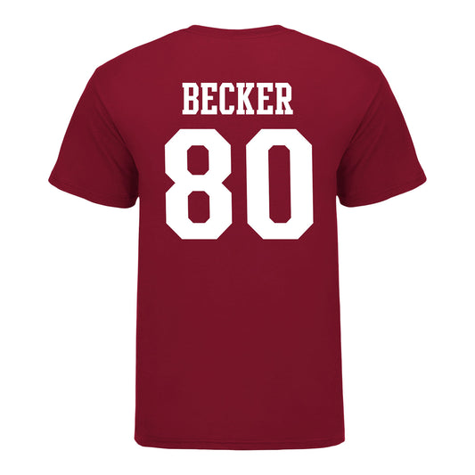 Indiana Hoosiers #80 Charlie Becker Student Athlete Football T-Shirt