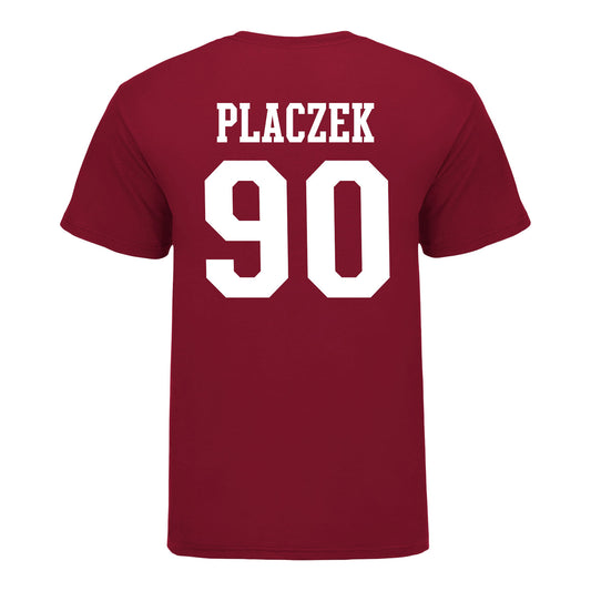 Indiana Hoosiers #90 Joshua Placzek Student Athlete Football T-Shirt