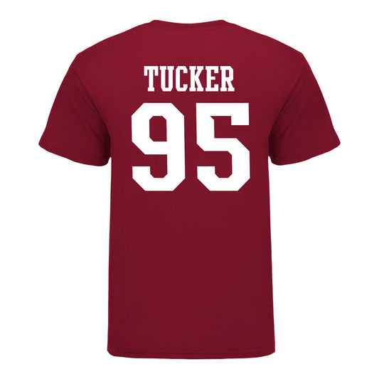 Indiana Hoosiers #95 Tyrique Tucker Student Athlete Football T-Shirt