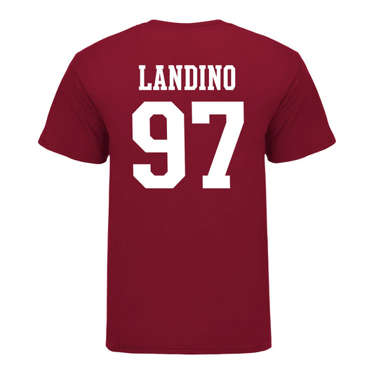 Indiana Hoosiers #97 Mario Landino Student Athlete Football T-Shirt