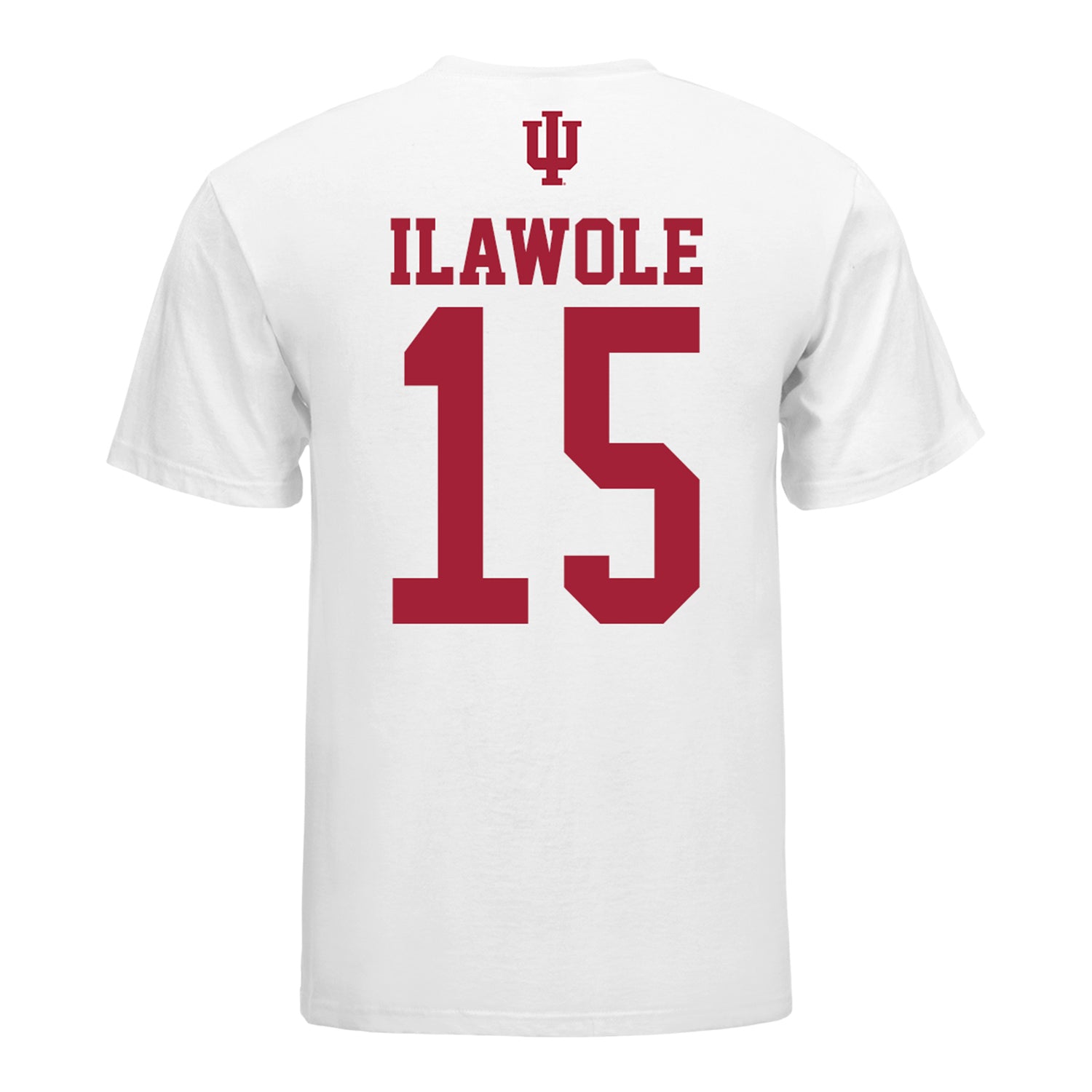 Indiana Hoosiers Women's Volleyball Student Athlete T-Shirt #15 Sade Ilawole - Back View