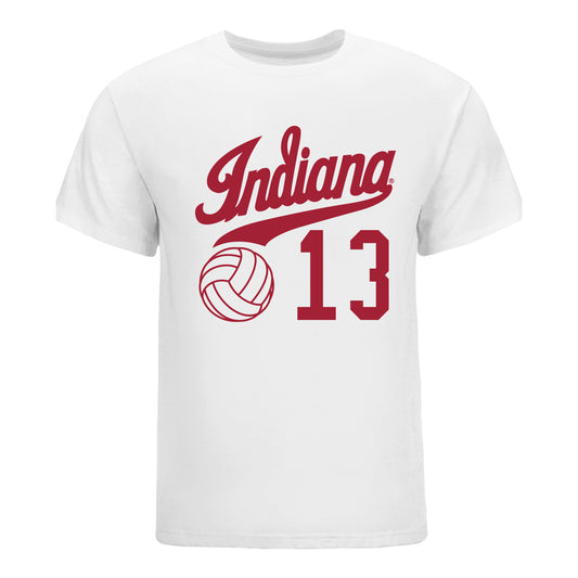 Indiana Hoosiers Women's Volleyball Student Athlete T-Shirt #13 Avry Tatum - Front View