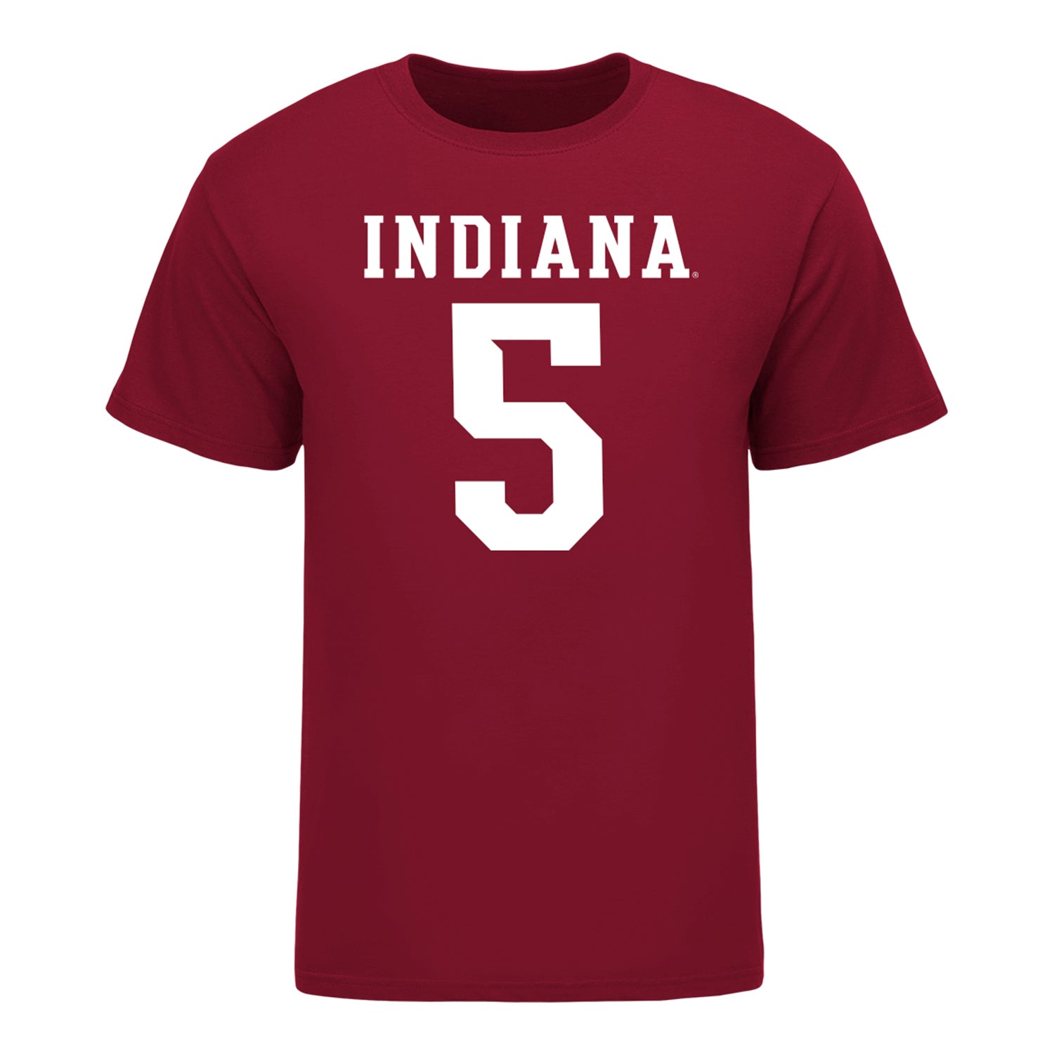 Indiana Hoosiers #5 Grant Wilson Student Athlete Football T-Shirt - Front View