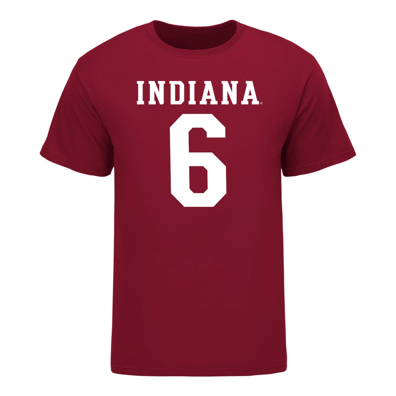 Indiana Hoosiers #6 Lebron Bonds Student Athlete Football T-Shirt - Front View