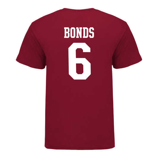 Indiana Hoosiers #6 Lebron Bonds Student Athlete Football T-Shirt - Back View