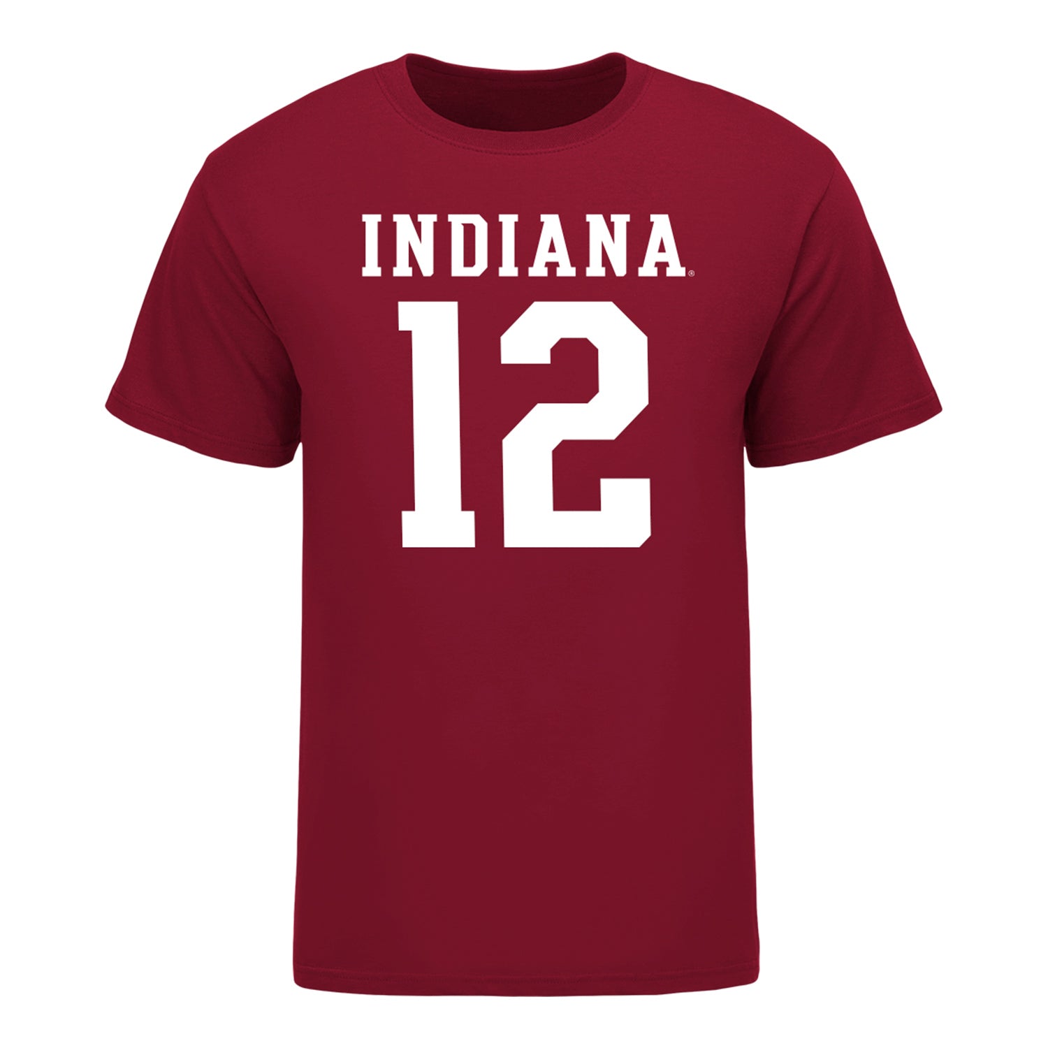 Indiana Hoosiers #12 Jacob Bell Student Athlete Football T-Shirt - Front View