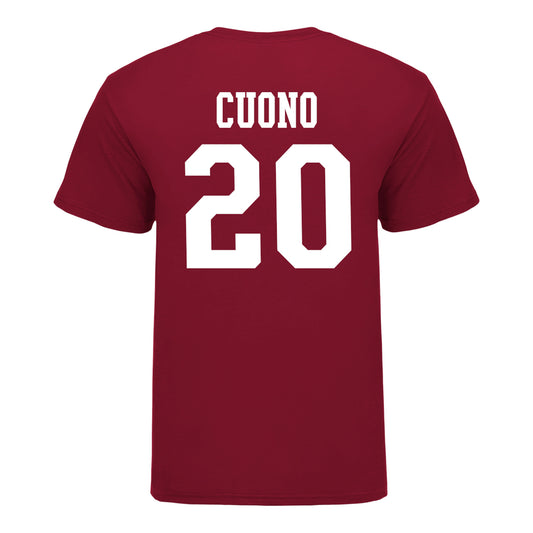 Indiana Hoosiers #20 Sean Cuono Student Athlete Football T-Shirt - Back View