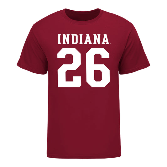 Indiana Hoosiers #26 Cade Kaiser Student Athlete Football T-Shirt - Front View