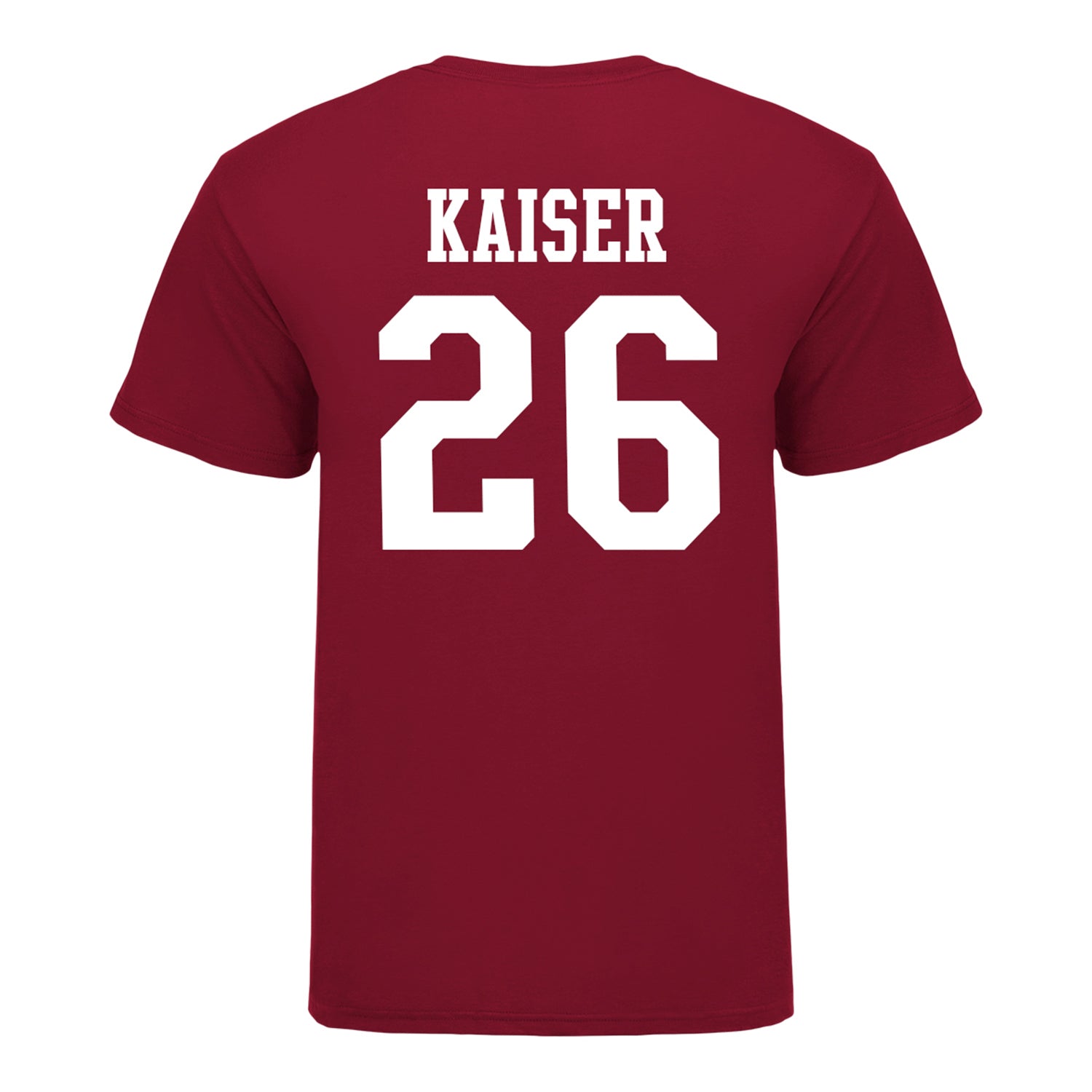 Indiana Hoosiers #26 Cade Kaiser Student Athlete Football T-Shirt - Back View