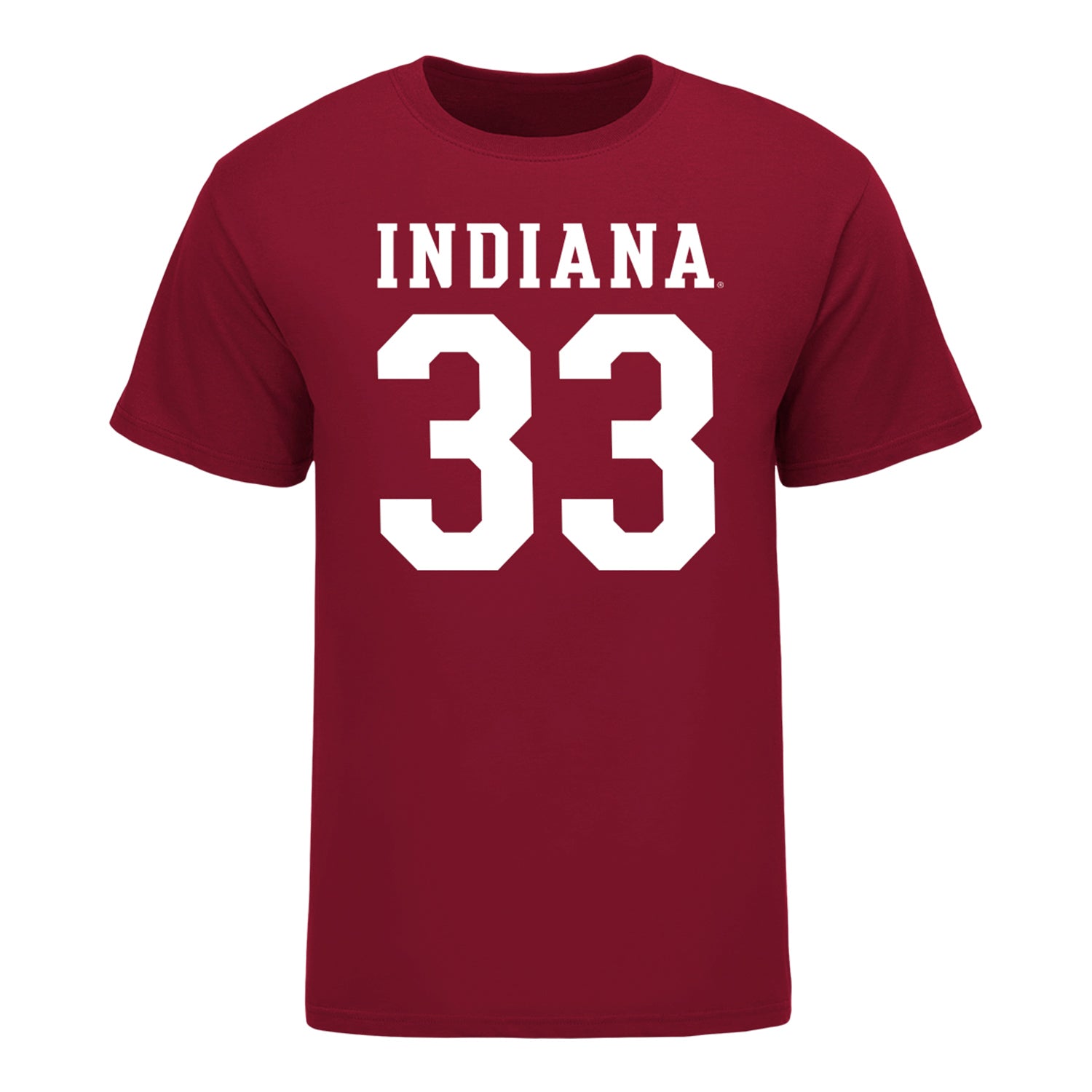 Indiana Hoosiers #33 Garrett Reese Student Athlete Football T-Shirt - Front View