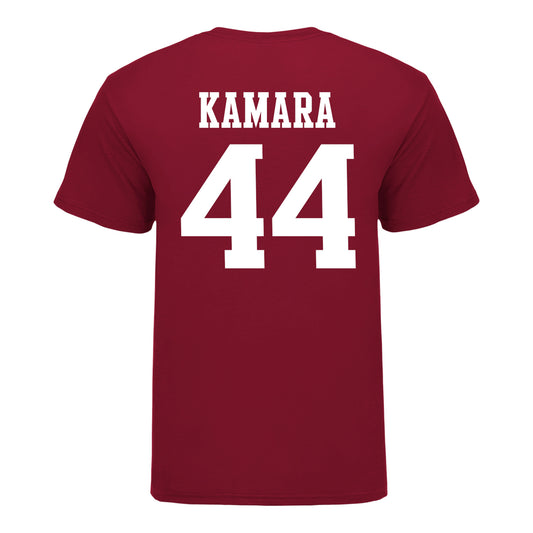 Indiana Hoosiers #44 Amari Kamara Student Athlete Football T-Shirt - Back View