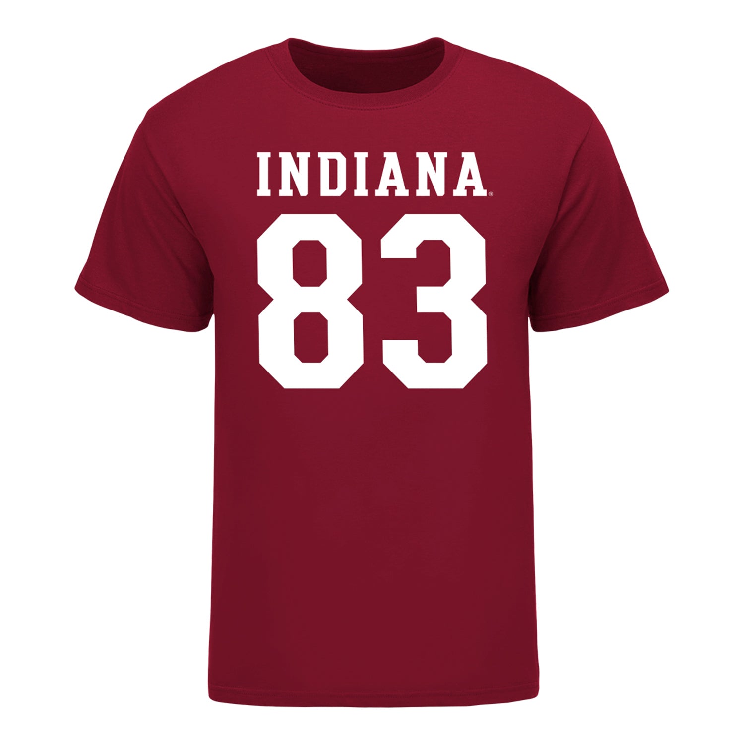 Indiana Hoosiers #83 Hunter Stroud Student Athlete Football T-Shirt - Front View