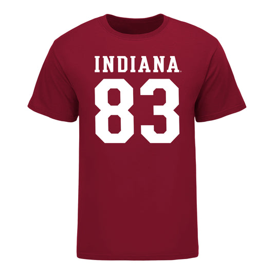 Indiana Hoosiers #83 Hunter Stroud Student Athlete Football T-Shirt - Front View