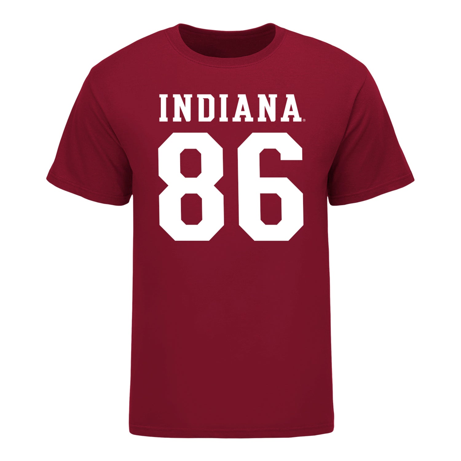Indiana Hoosiers #86 Bruno Massel Student Athlete Football T-Shirt - Front View