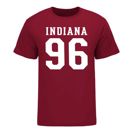 Indiana Hoosiers #96 Triston Abram Student Athlete Football T-Shirt