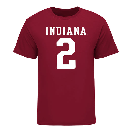 Indiana Hoosiers #2 Byron Baldwin Jr. Student Athlete Football T-Shirt - Front View