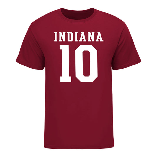 Indiana Hoosiers #10 Ryan Gandy Student Athlete Football T-Shirt - Front View