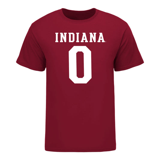 Indiana Hoosiers #0 Jonathan Brady Student Athlete Football T-Shirt - Front View