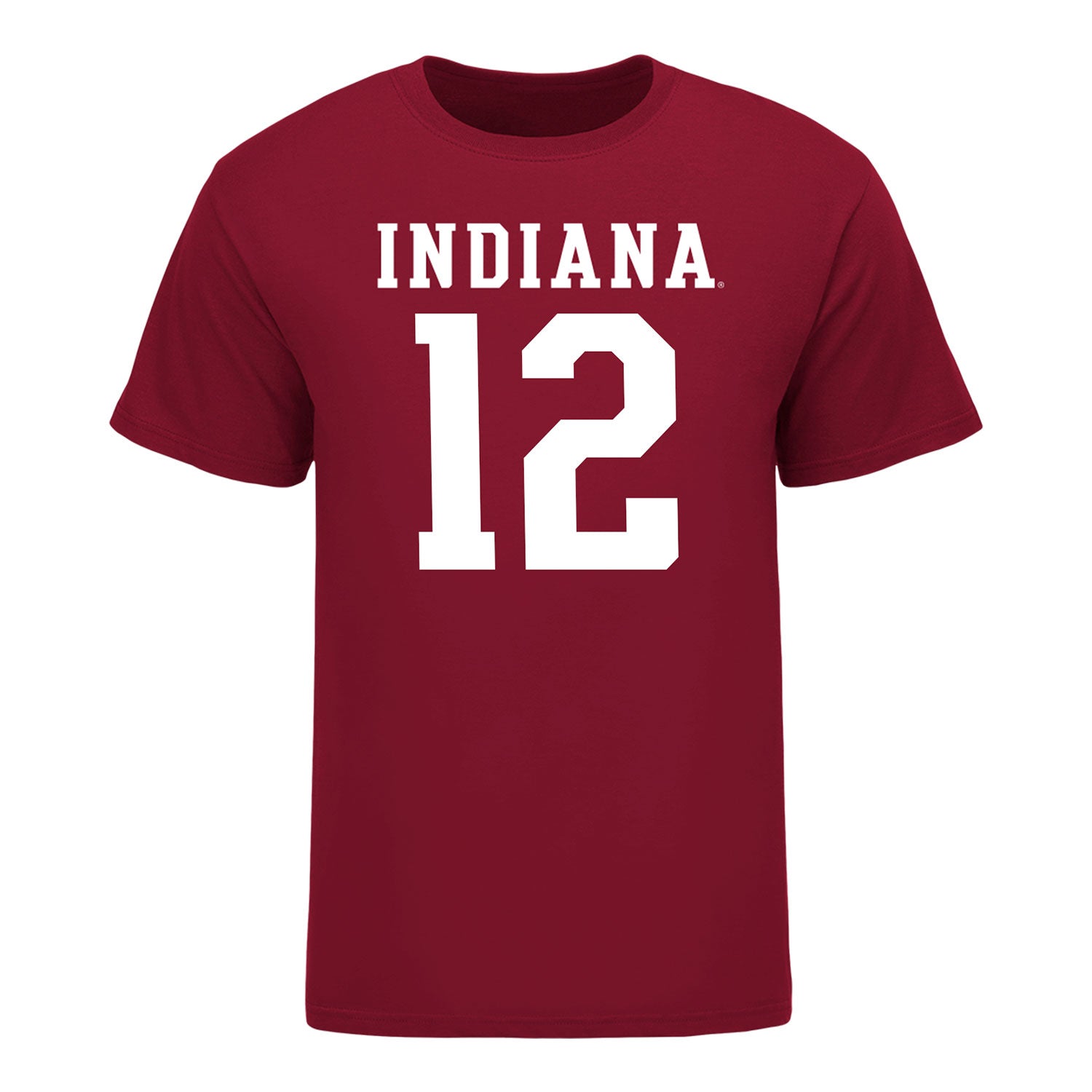 Indiana Hoosiers #12 Devan Boykin Student Athlete Football T-Shirt - Back view