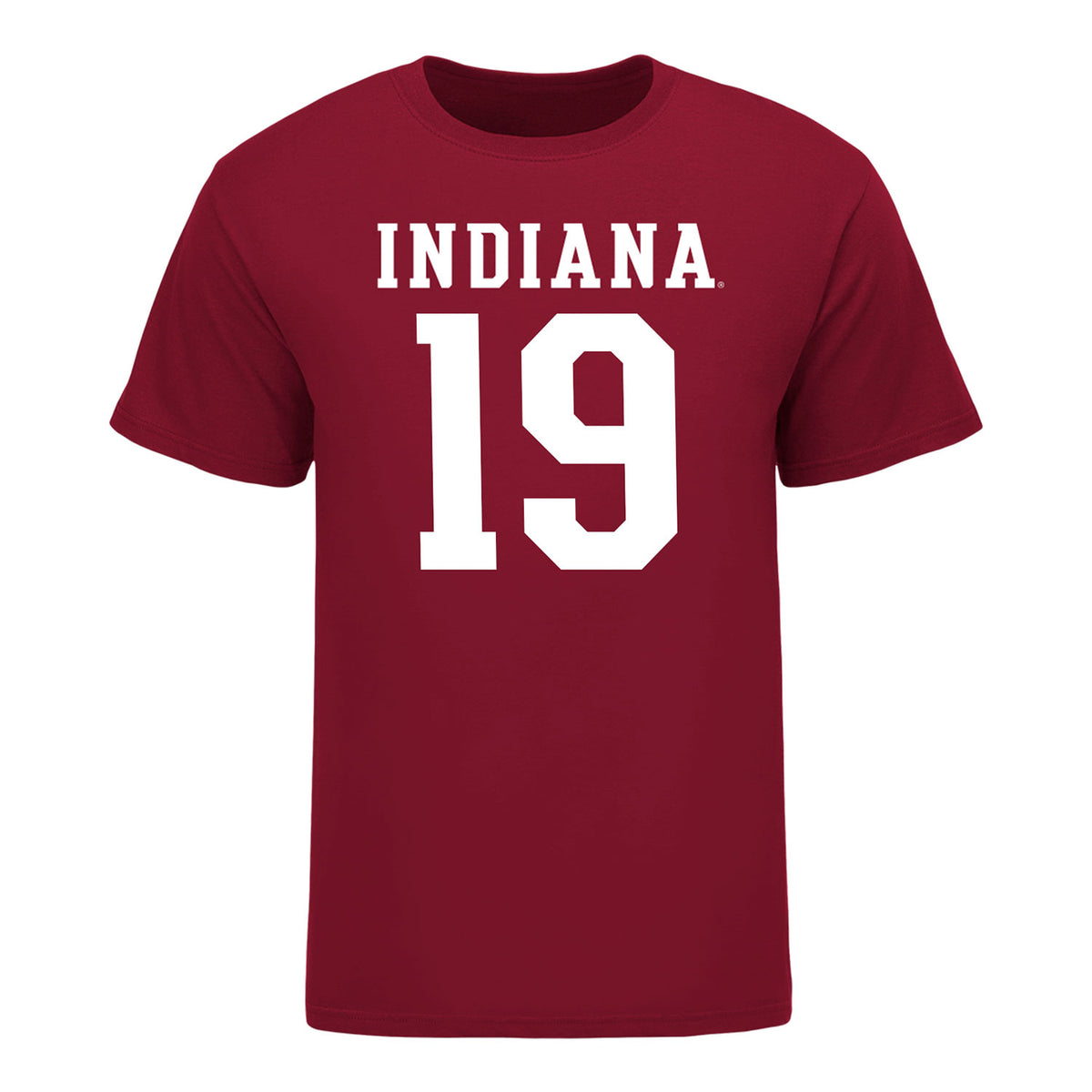 Indiana Hoosiers #19 Zacharey Smith Student Athlete Football T-Shirt - Front View