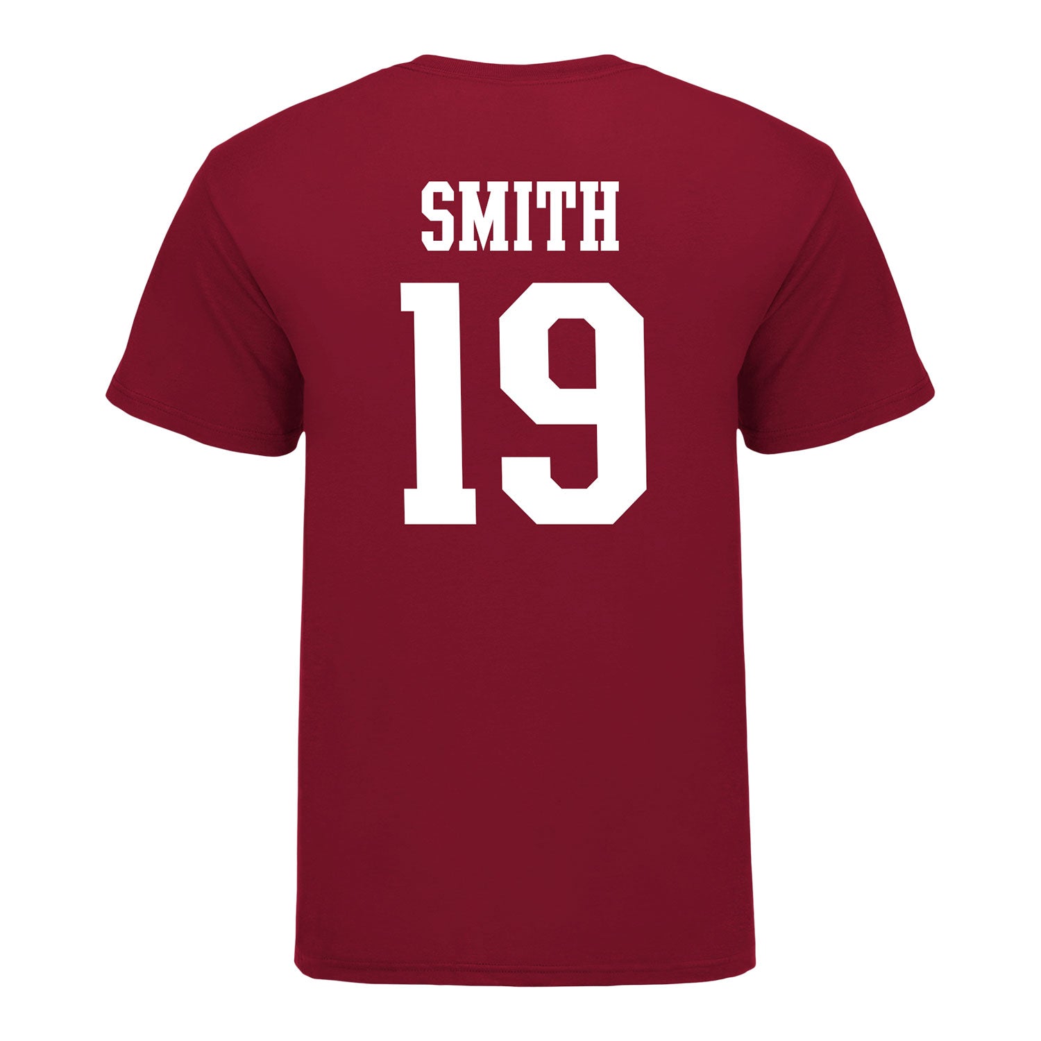 Indiana Hoosiers #19 Zacharey Smith Student Athlete Football T-Shirt - Back View