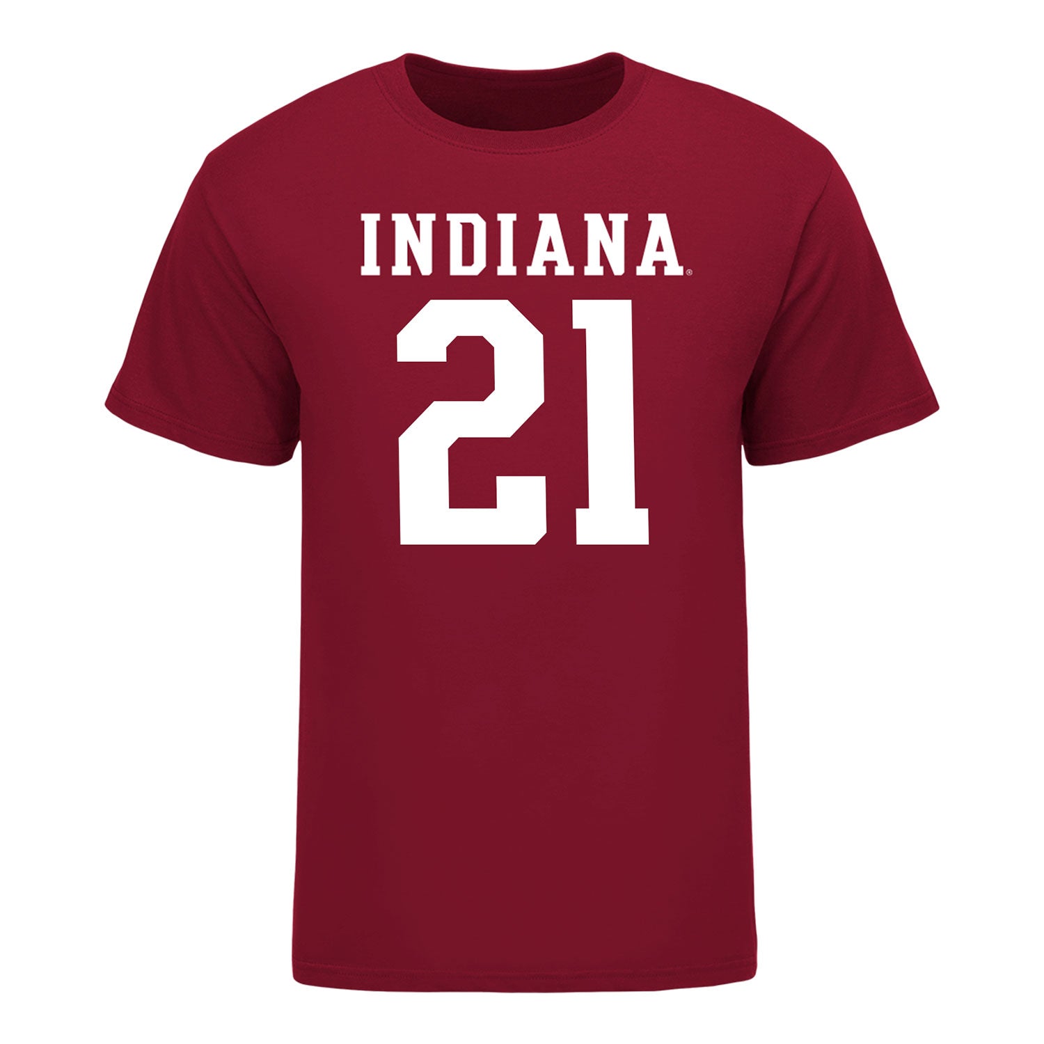 Indiana Hoosiers #21 Rolijah Hardy Student Athlete Football T-Shirt - Front View
