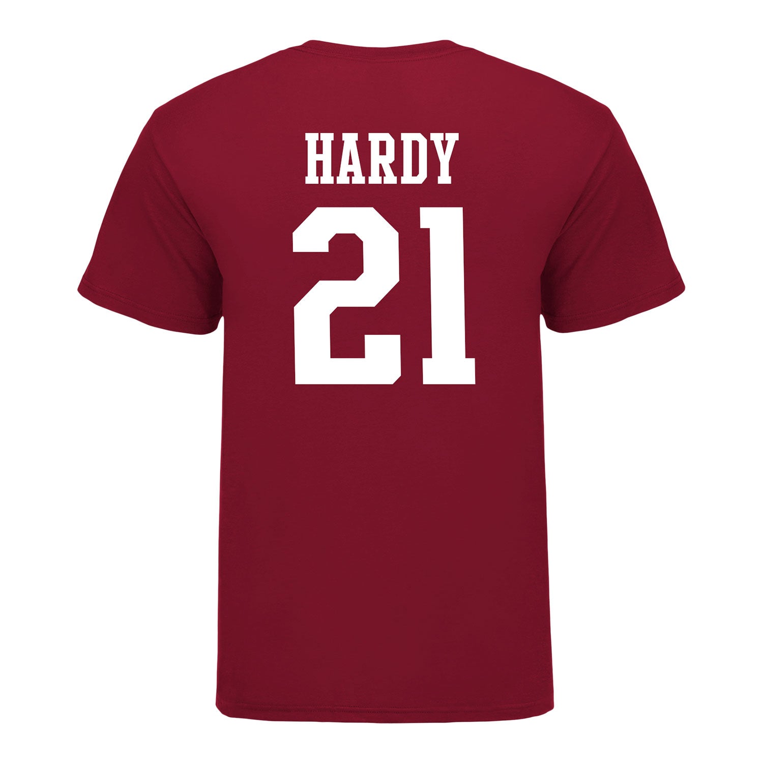 Indiana Hoosiers #21 Rolijah Hardy Student Athlete Football T-Shirt - Back View