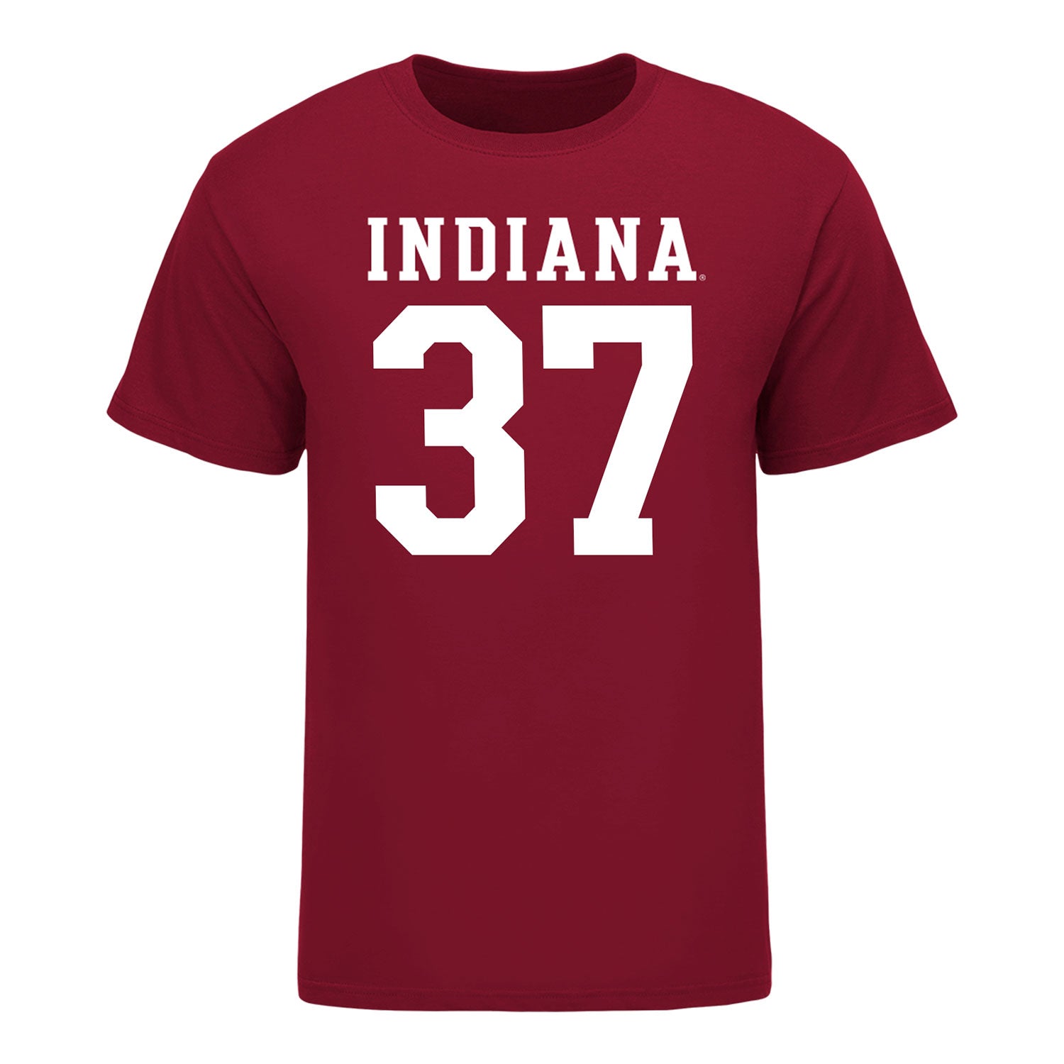 Indiana Hoosiers #37 Riley Nowakowski Student Athlete Football T-Shirt - Front View