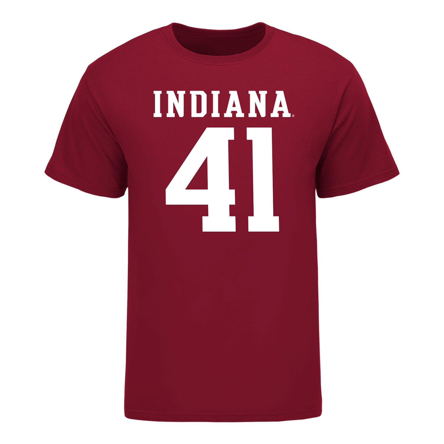 Indiana Hoosiers #41 Keishaun Calhoun Student Athlete Football T-Shirt - front View