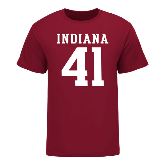 Indiana Hoosiers #41 Keishaun Calhoun Student Athlete Football T-Shirt - front View