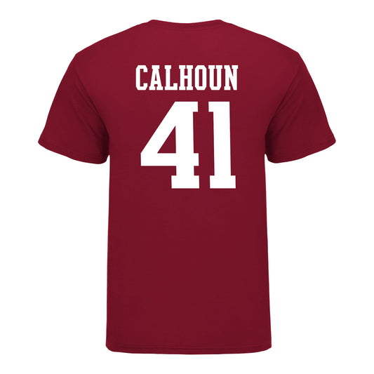 Indiana Hoosiers #41 Keishaun Calhoun Student Athlete Football T-Shirt - Back View