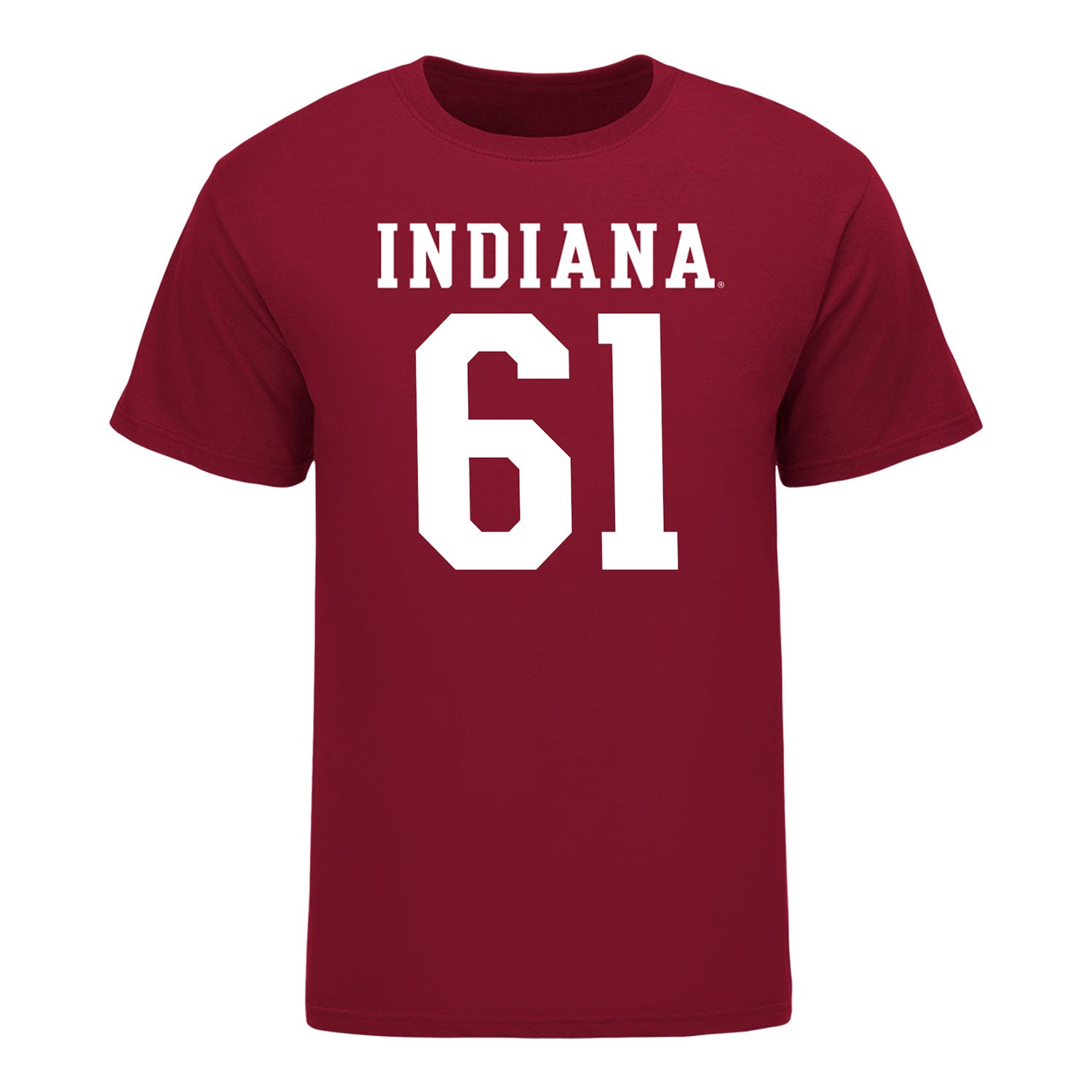 Indiana Hoosiers #61 Baylor Wilkin Student Athlete Football T-Shirt - Front View