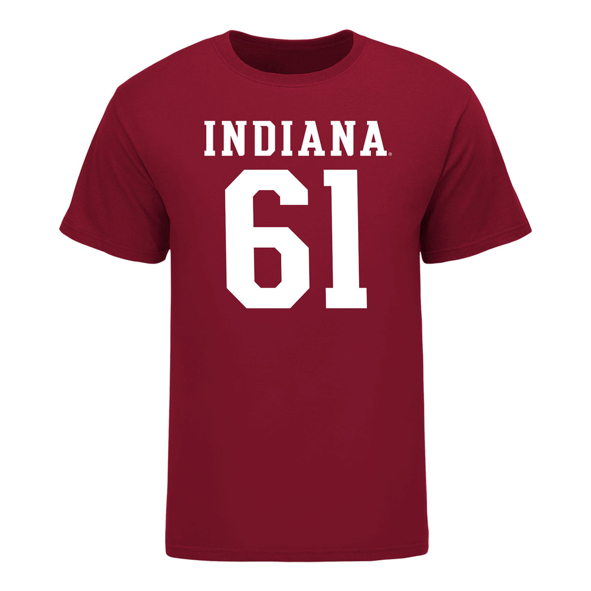 Indiana Hoosiers #61 Baylor Wilkin Student Athlete Football T-Shirt - Front View