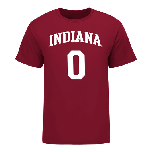 Indiana Hoosiers Adidas #0 Jasai Miles Student Athlete Mens Basketball T-Shirt