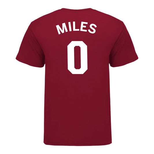 Indiana Hoosiers Adidas #0 Jasai Miles Student Athlete Mens Basketball T-Shirt