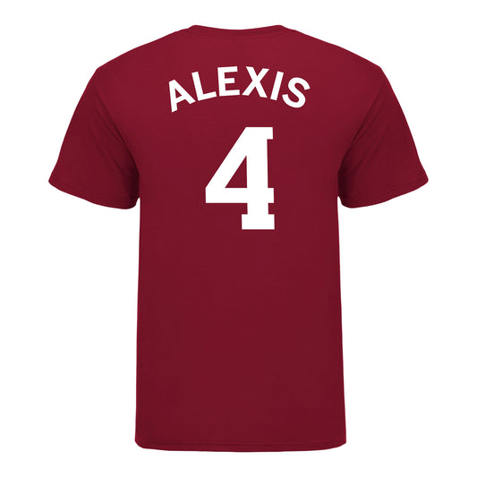 Indiana Hoosiers Adidas #4 Samuel Alexis Student Athlete Mens Basketball T-Shirt