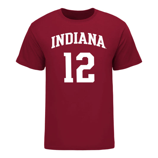 Indiana Hoosiers Adidas #12 Tucker DeVries Student Athlete Mens Basketball T-Shirt