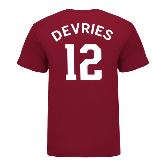 Indiana Hoosiers Adidas #12 Tucker DeVries Student Athlete Mens Basketball T-Shirt