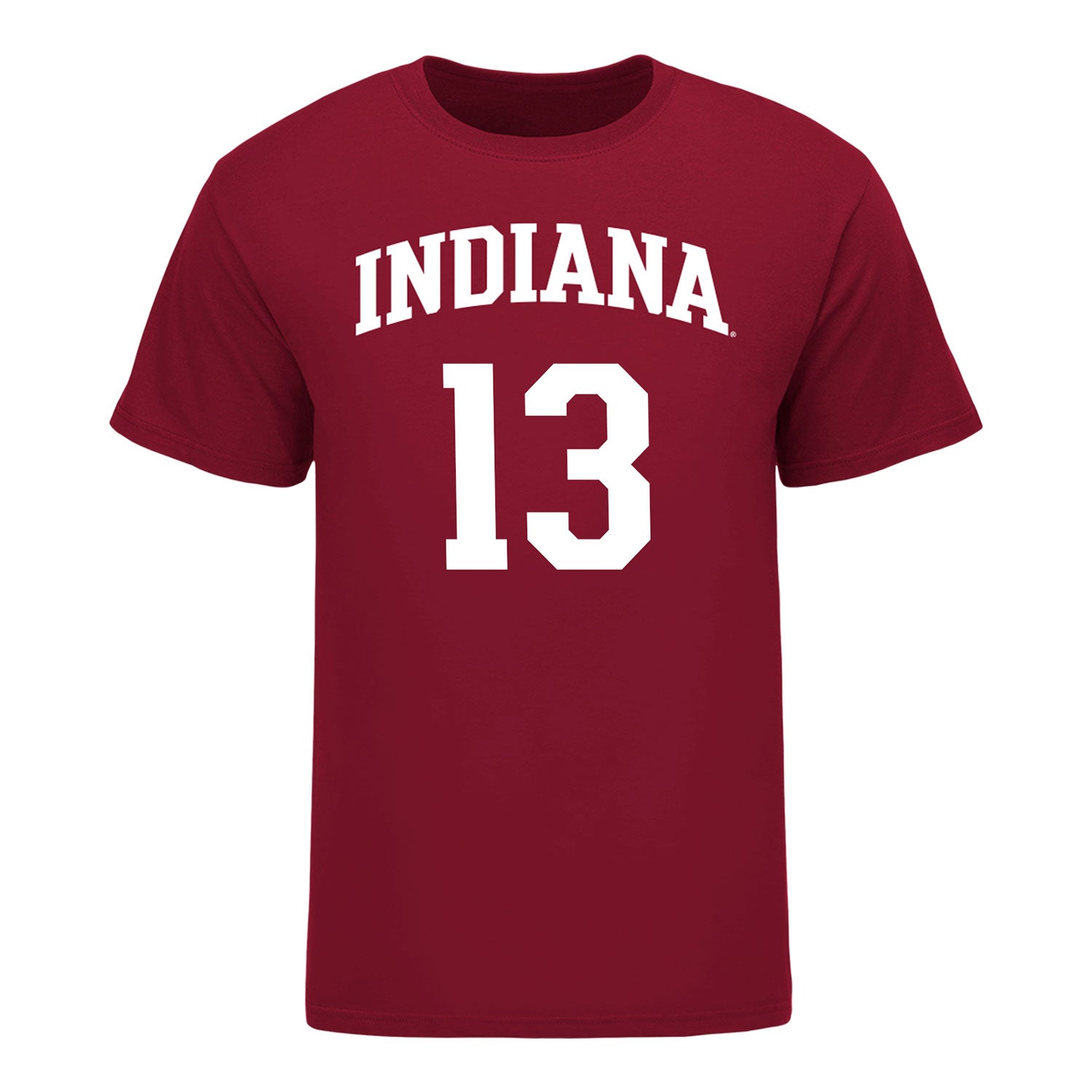 Indiana Hoosiers Adidas #13 Aleksa Ristic Student Athlete Mens Basketball T-Shirt