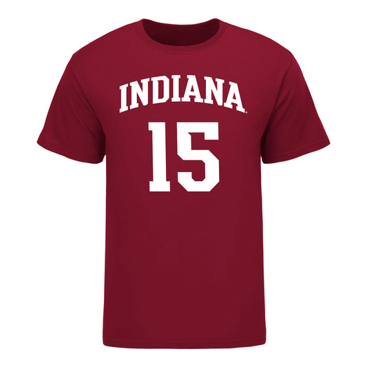 Indiana Hoosiers Adidas #15 Andrej Acimovic Student Athlete Mens Basketball T-Shirt