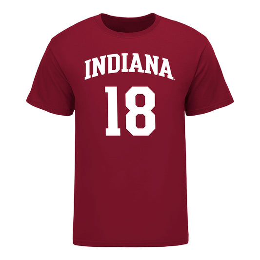 Indiana Hoosiers Adidas #18 Tryce Grensing Student Athlete Mens Basketball T-Shirt
